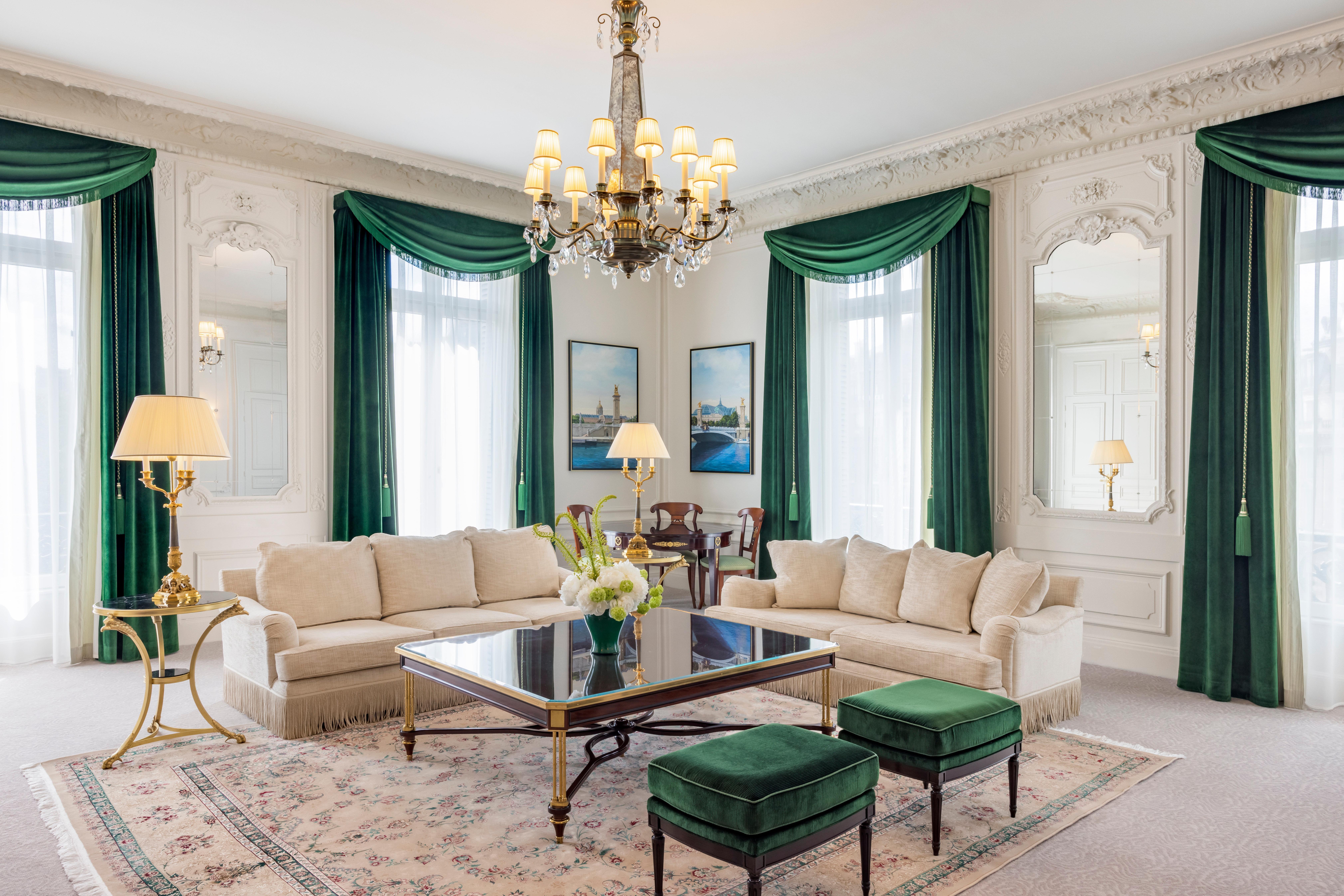 Hotel Intercontinental Paris Le Grand By Ihg Esterno foto A living room at the Four Seasons Hotel
